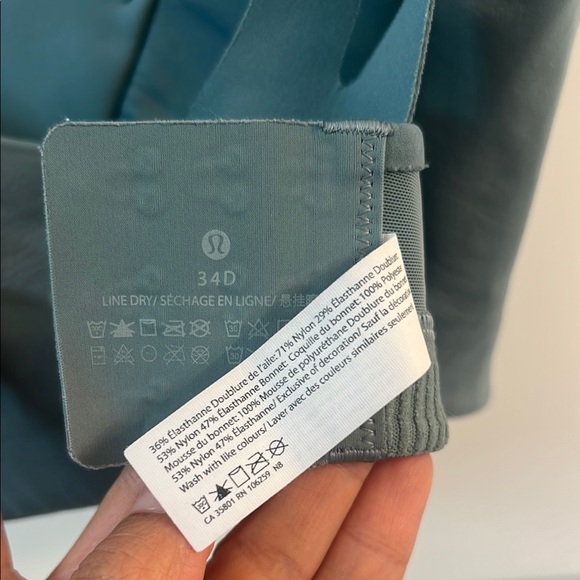 Lululemon Athletica Gray Sports Bra Intimates & Sleepwear - Picture 3 of 4